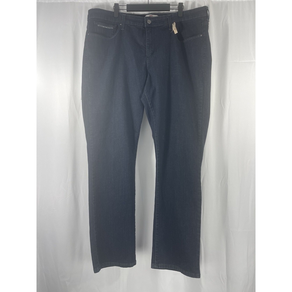 Levi's 512 Women's Perfectly Shaping Skinny Leg Dark Wash Jeans 22 M